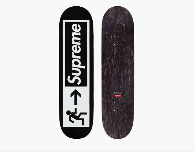 Exit Black Skateboard Art Deck by Supreme
