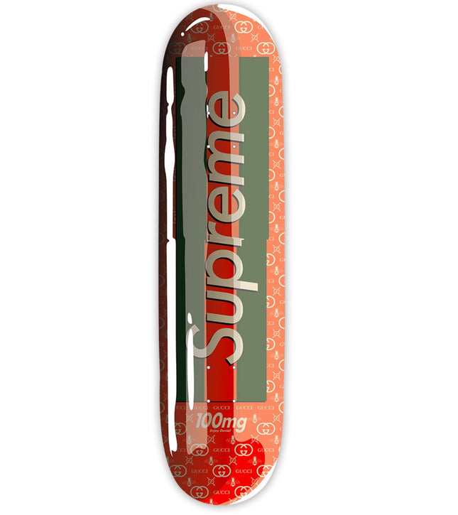 Supreme Gucci Smashup Pill Inverse Skateboard Deck by Denial- Daniel Bombardier