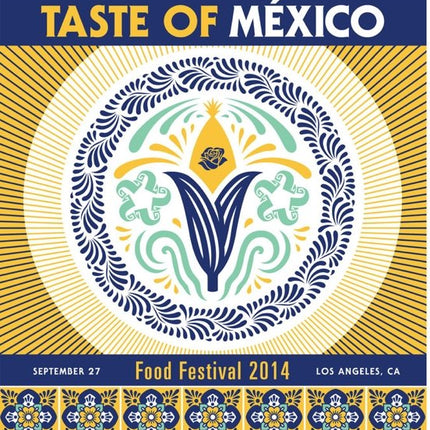 Taste of Mexico 2014 Silkscreen Print by Ernesto Yerena Montejano- Hecho Con Ganas