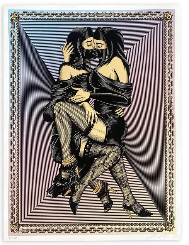 The Kiss 2 AP Artist Proof Giclee Print by Marwan Shahin