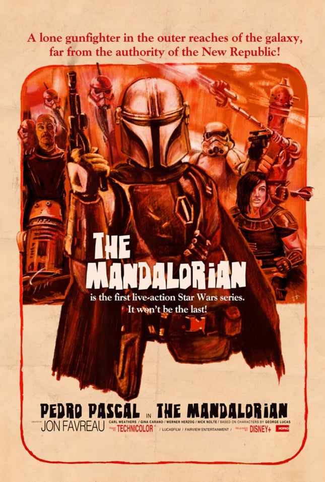 The Mandalorian 1960s Archival Print by Scott Hopko