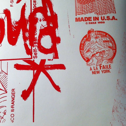This Is Bad Lands Red/Blue HPM Silkscreen Print by Faile