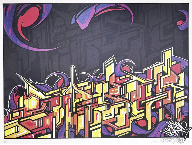Untitled Graffiti Future Throw-Up AP Giclee Print by Saber