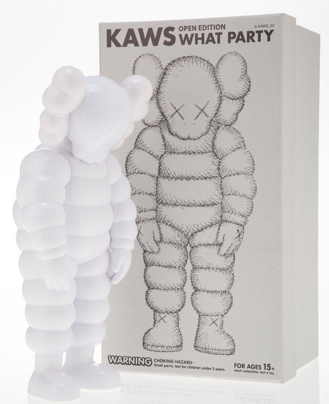 What Party Figure- White Fine Art Toy by Kaws- Brian Donnelly