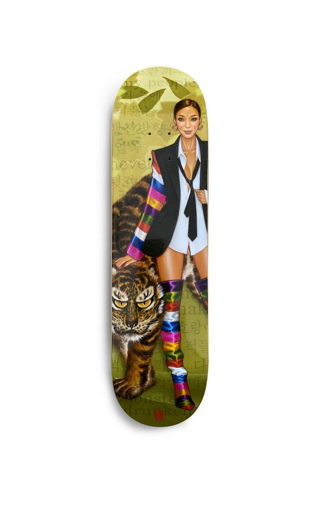 Year of the Tiger March Skateboard Art Deck by Mimi Yoon