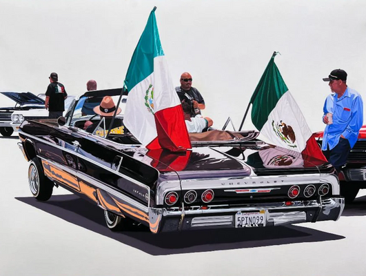 Iconography of Classic Cars in Street Pop Art and Graffiti