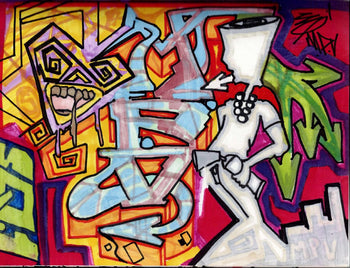 Psycho> Pop Artist Graffiti Street Artworks