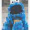 Blue & Teal Color Graffiti Street Pop Artwork