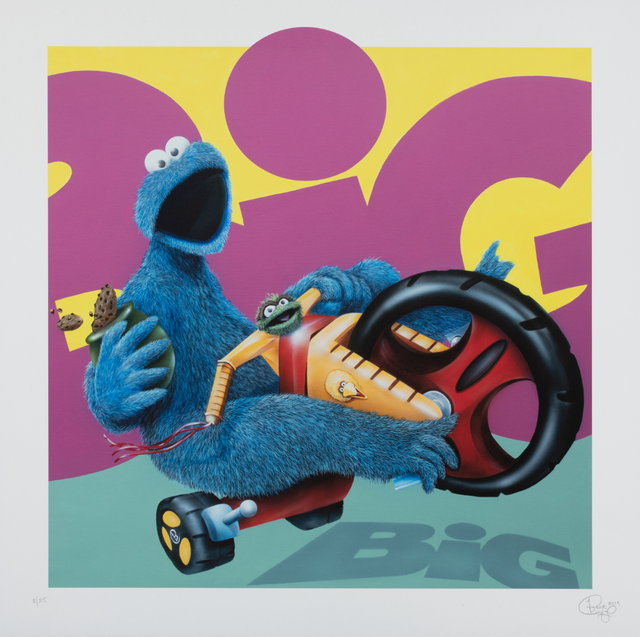 Cookie Monster Graffiti Street Pop Art