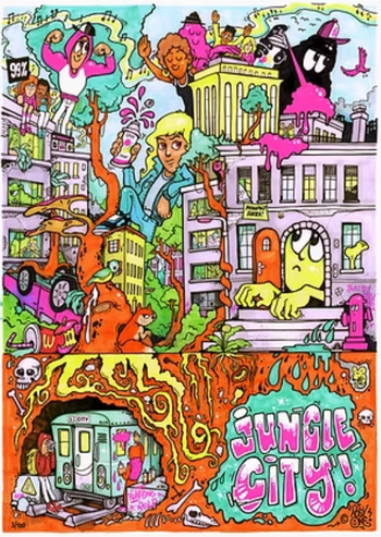 Rosy One> Pop Artist Graffiti Street Artworks