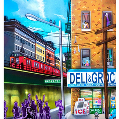 BG183> Pop Artist Graffiti Street Artworks