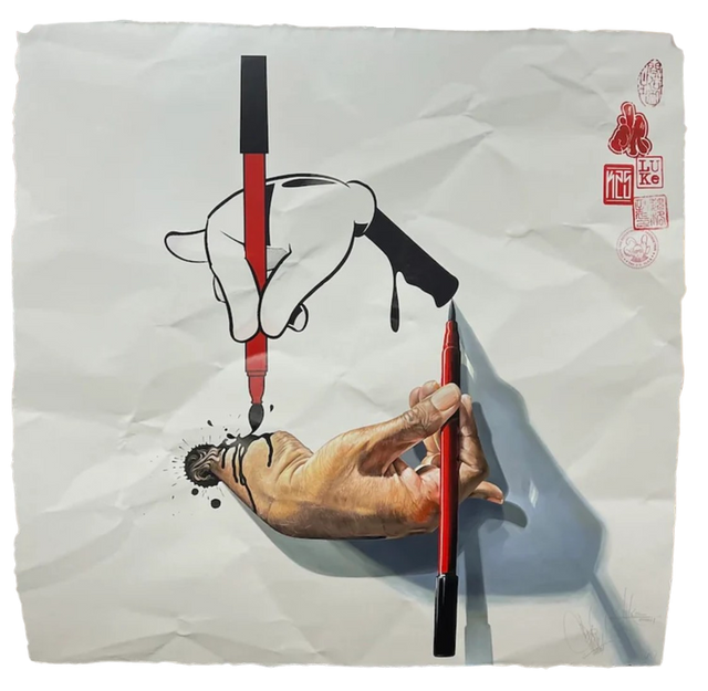 Luke> Pop Artist Graffiti Street Artworks