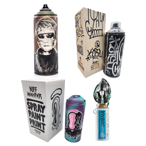 SABER Hand-Embellished MTN Spray Paint Can - BEYOND THE STREETS