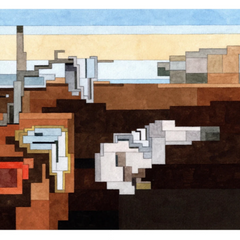 Glitch & Pixel Art Style Graffiti Street Pop Artwork