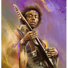Jimi Hendrix Graffiti Street Pop Artwork