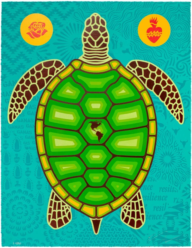 Turtle Graffiti Street Pop Art