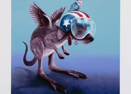 A Falcaroo Named Knievel Giclee Print by Brett Crawford