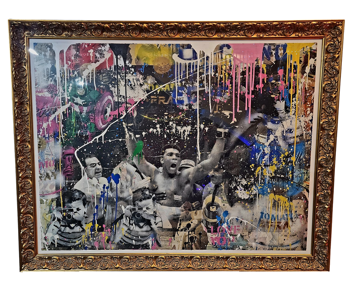 Absolute Ali Unique Original Spray Paint Silkscreen by Mr Brainwash- T ...