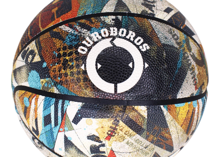 Abstract Ouroboros DR76 Basketball by Dragon76