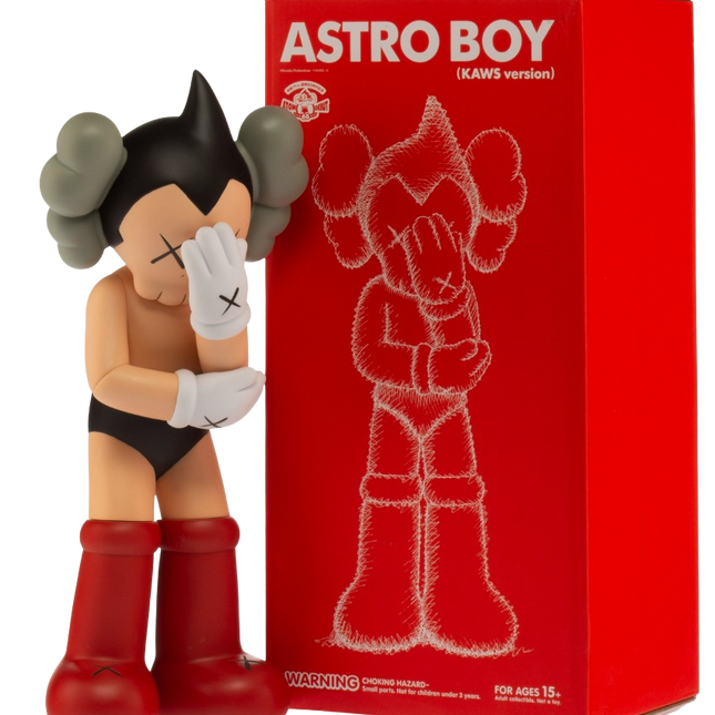 Astro Boy Red Original 1st Edition Art Toy by Kaws- Brian Donnelly