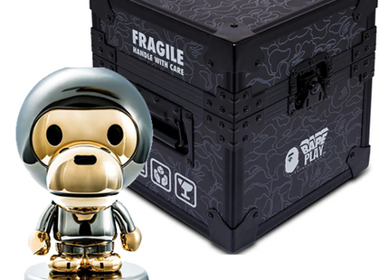 Baby Milo Metal Chrome Sculpture by Bape- A Bathing Ape