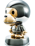 Baby Milo Metal Chrome Sculpture by Bape- A Bathing Ape – Sprayed