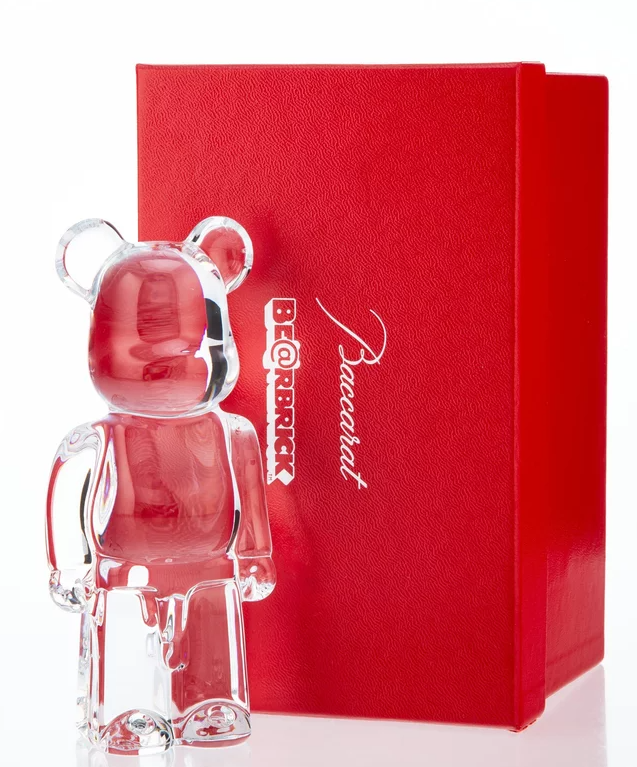Baccarat Clear 200% Be@rbrick Crystal Glass Art Toy by Medicom