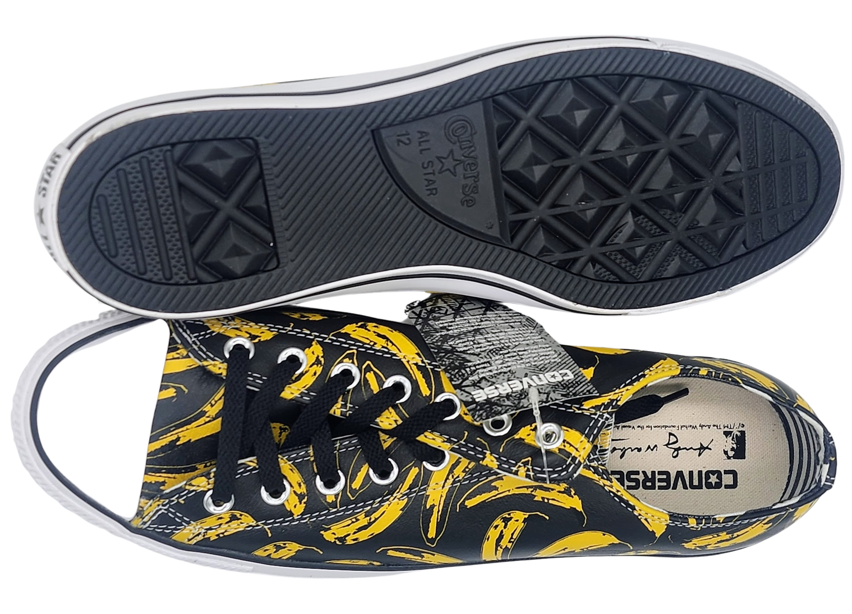 Convers Show Banana Chuck Taylor Mens Size 12 Box Shoe by Converse x Andy Warhol ...