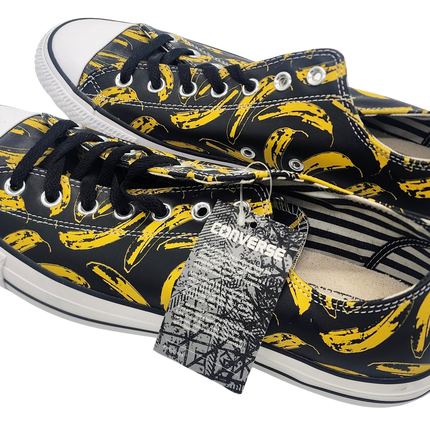 Banana Chuck Taylor Mens Size 12 Loose Shoe by Converse x Andy Warhol Sprayed Paint Art Collection