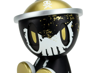 Battle Damaged Lil Qwiky Gold Signed Canbot Canz Art Toy by Quiccs x Czee13