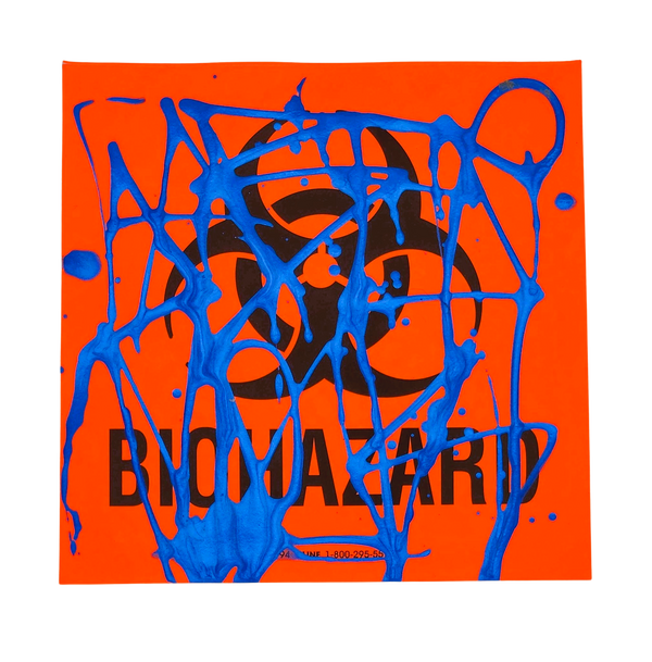 Biohazard Slap-Up Label Sticker Original Tag Art by Saber