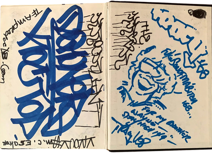 Black Book Graffiti Drawing Journal by Stay High 149- Wayne Roberts