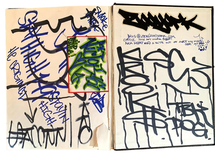 Black Book Graffiti Drawing Journal by Stay High 149- Wayne Roberts