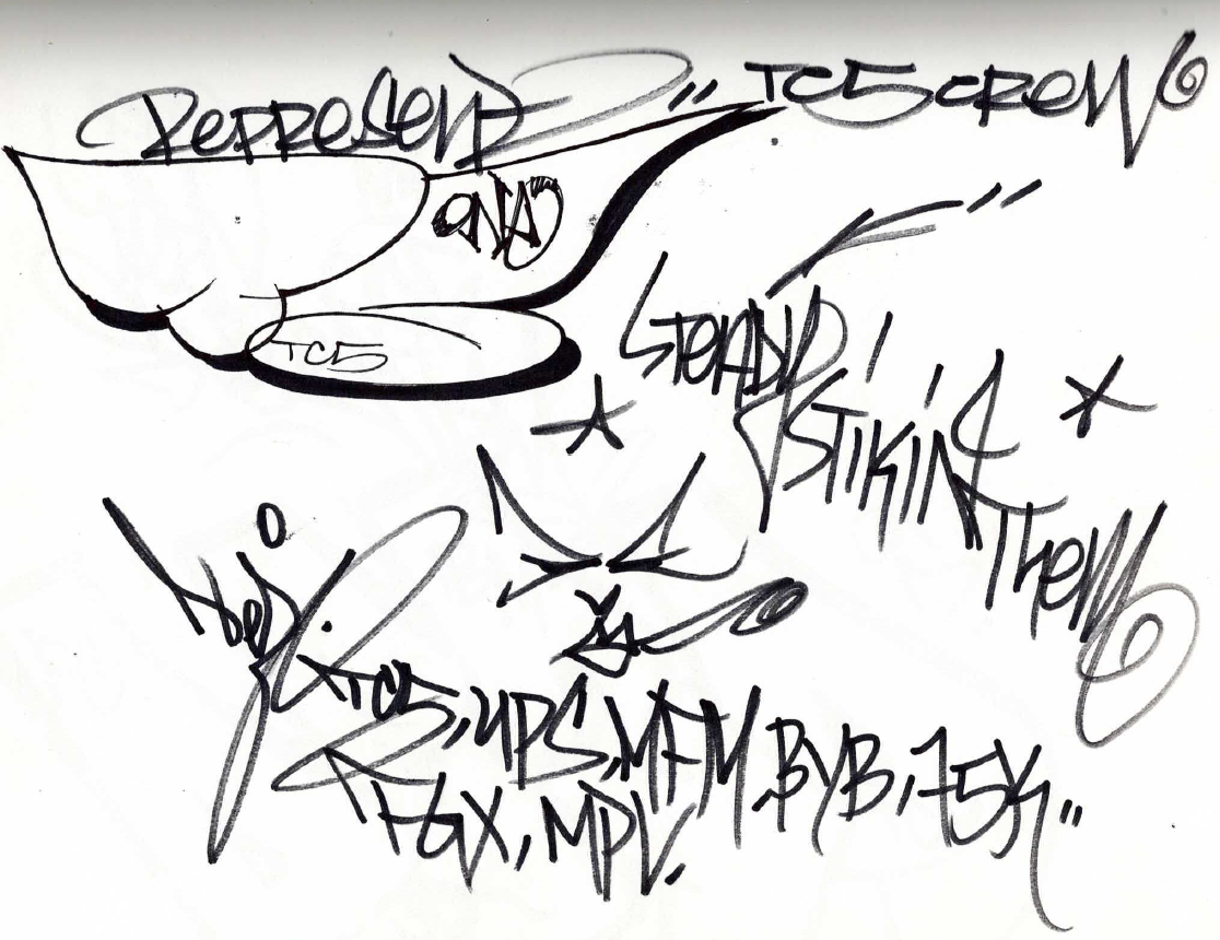 Black Book Graffiti Journal by TC5 x Totem x Psycho x ZiNk x Kaws