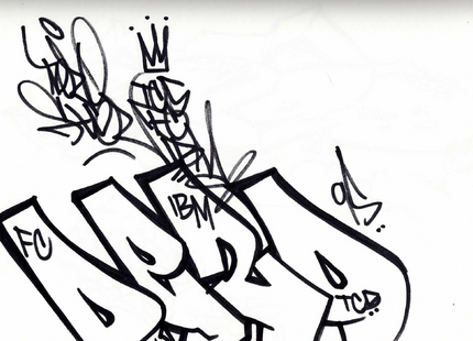 Black Book Graffiti Journal by TC5 x Totem x Psycho x ZiNk x Kaws