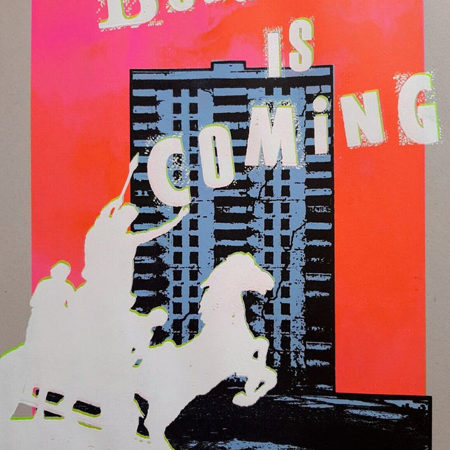 Boudica Is Coming HPM Silkscreen Print by Jamie Reid x James Cauty