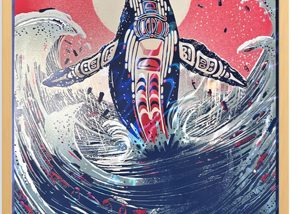 Breach Sunset Red Lava Foil Archival Print by Raid71