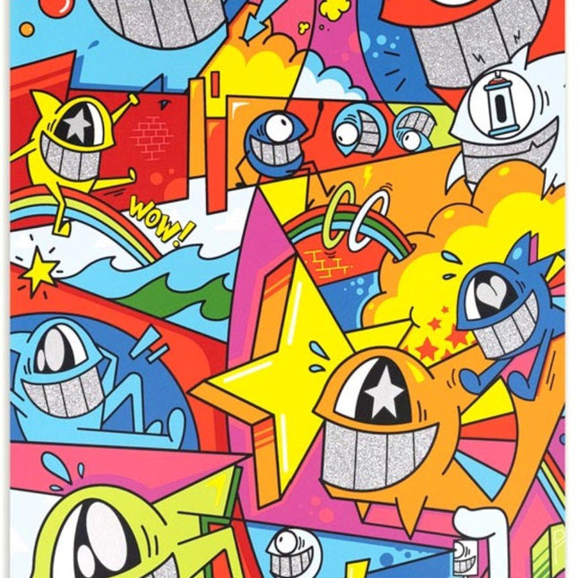 Catch The Stars Special Edition I PP Serigraph Print by El Pez