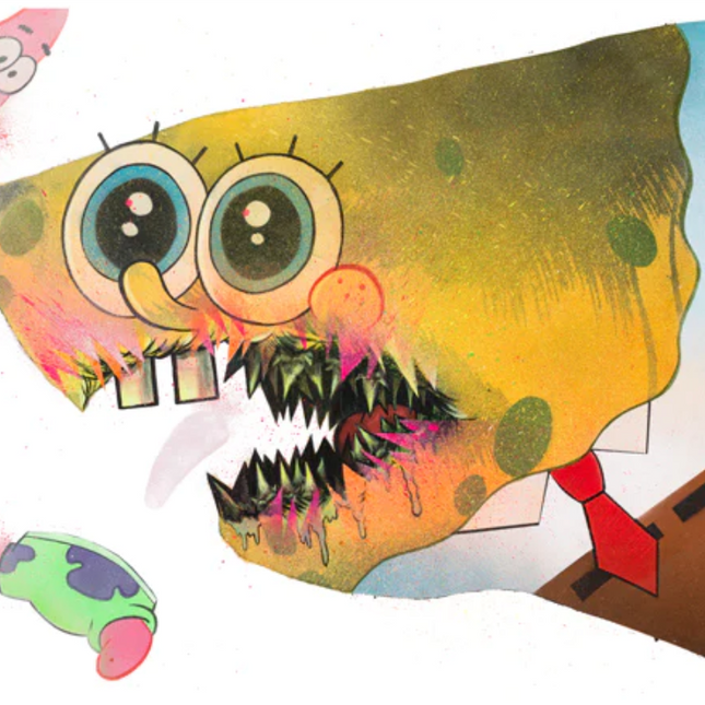 Ceci N'est Pas Une Spongebob PP Archival Print by Shark Toof