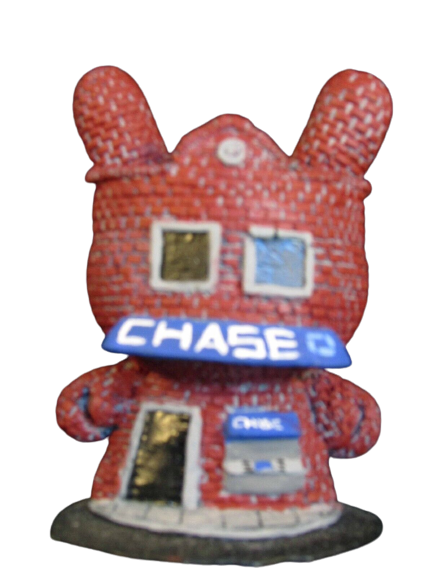 Chase Bank Original Dunny Town Art Toy by Task One