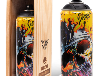 Chaz! Bojorquez Matte Black Spray Paint Can Artwork by Montana MTN