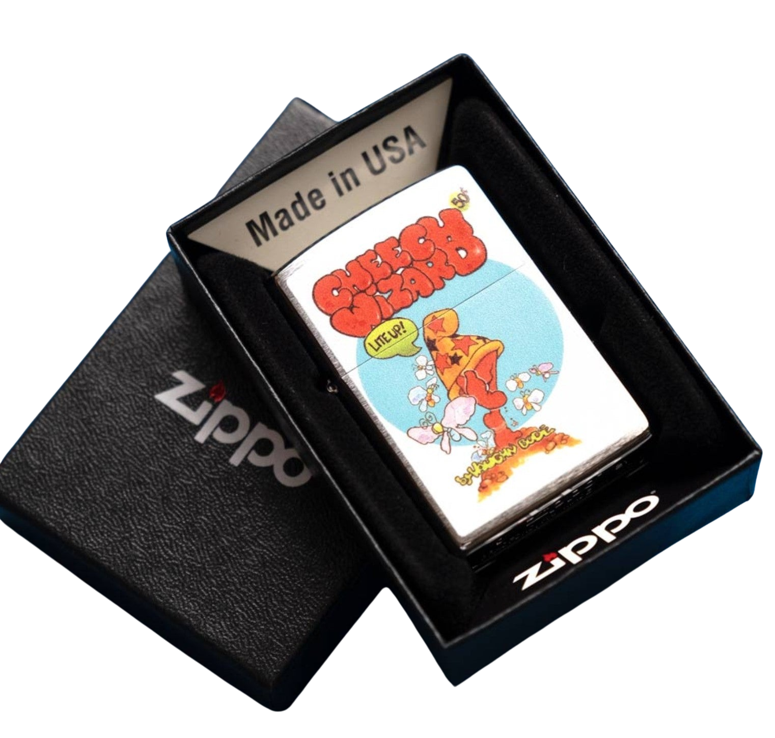 Cheech Wizard Color Edition Cheech Wizard Zippo Lighter Art Object by Mark Bode – Sprayed Paint Art ...