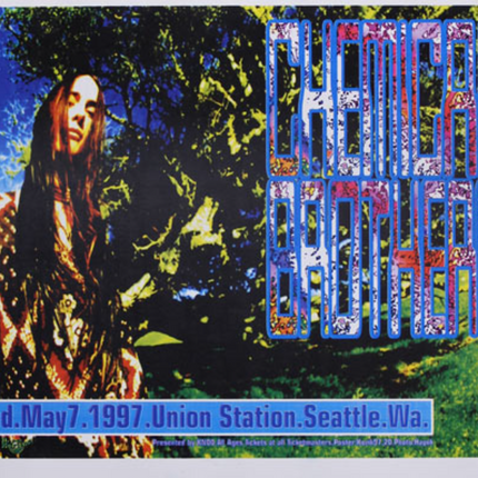 Chemical Brothers 1997 Union Station Seattle WA Silkscreen Print by Frank Kozik