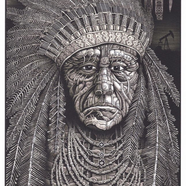 Chief Mini Archival Print by Emek Golan