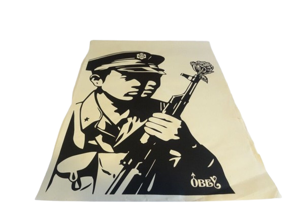 Chinese Soldier 2 TP AP Test Print Silkscreen Print by Shepard Fairey- OBEY