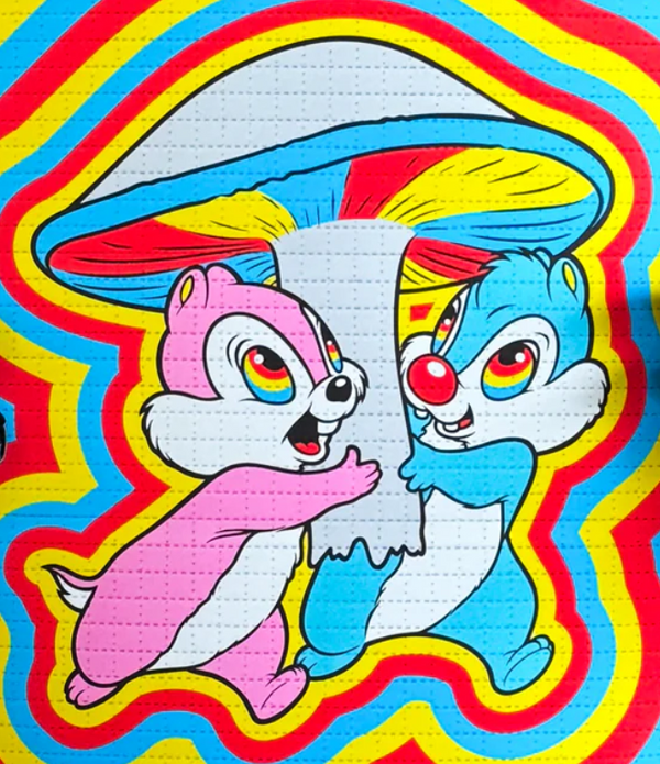 Papier buvard Chips Mushroom, impression d'archives par Ben Frost