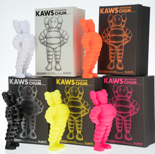 Chum 22 Yellow Art Toy by Kaws- Brian Donnelly