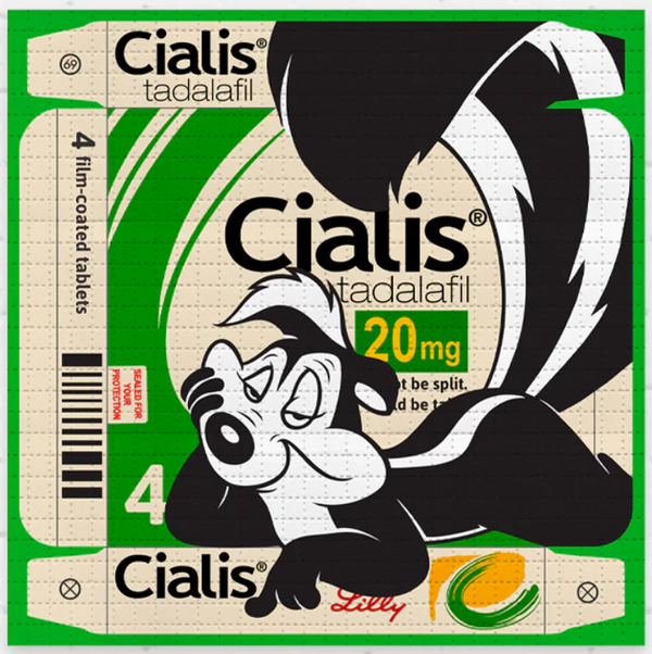 Cialis Le Pew Blotter Paper Archival Print by Ben Frost