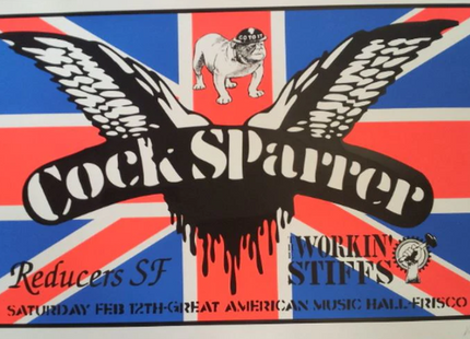 Cock Sparrer Working Stiffs 2000 San Francisco Silkscreen Print by Frank Kozik