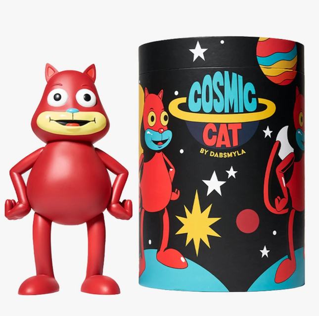 Cosmic Cat Red Art Toy by Dabs Myla x Beyond The Streets